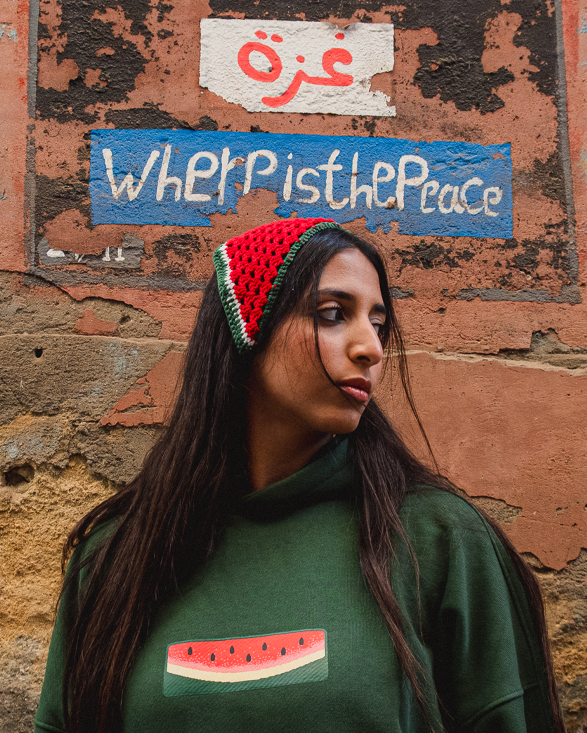 Watermelon Crochet Bandana