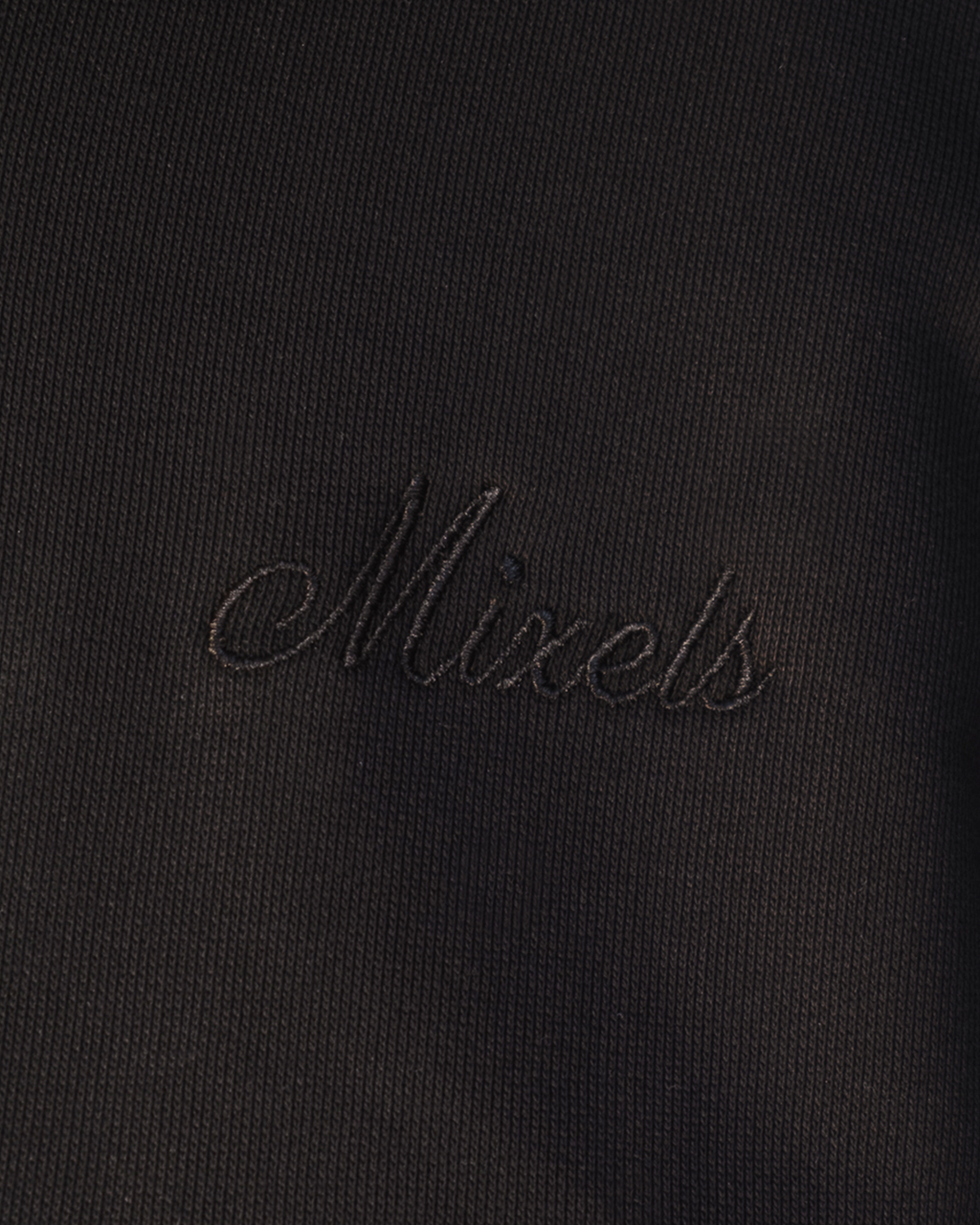 Black Oversize Polo Sweatshirt