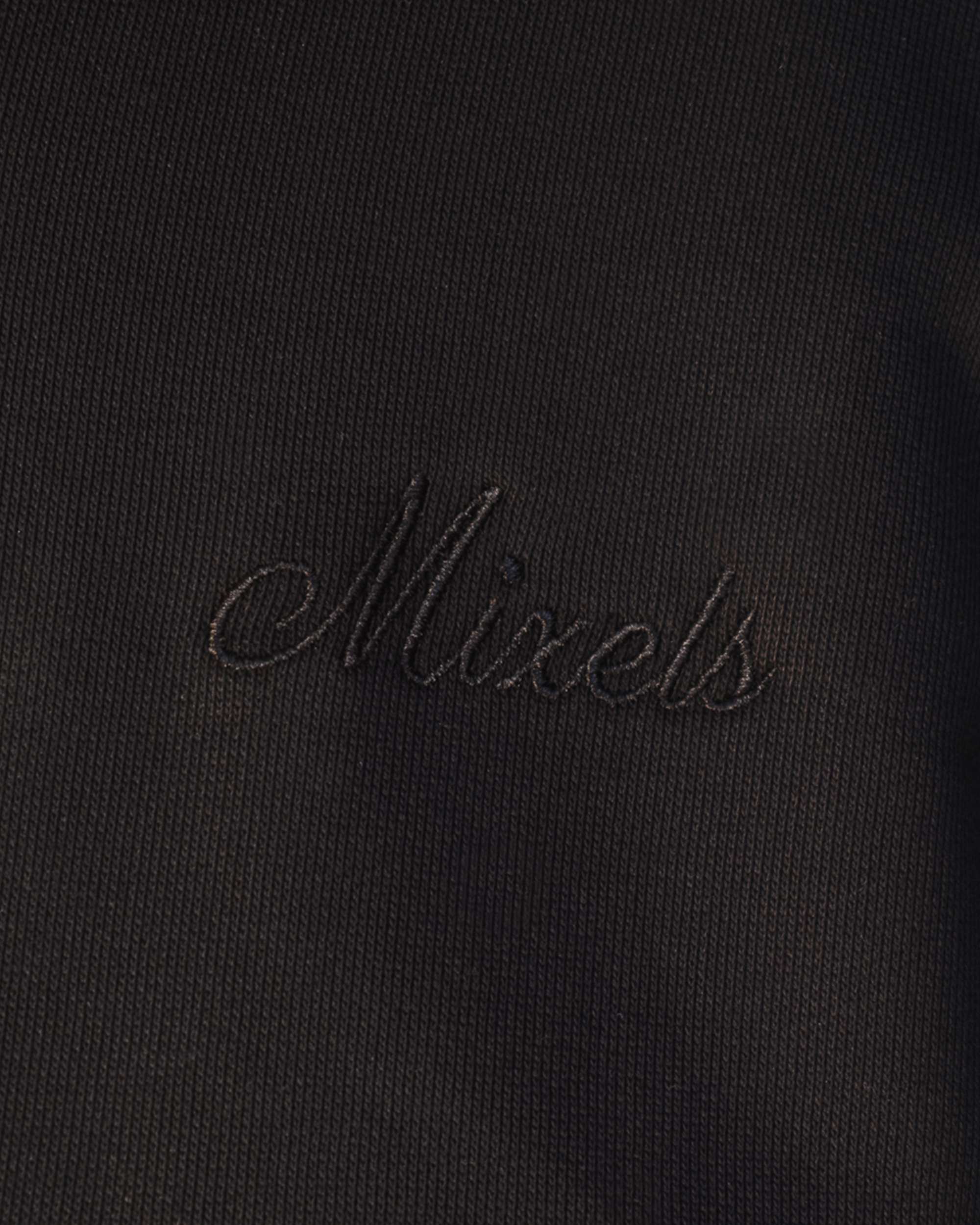 Black Oversize Polo Sweatshirt