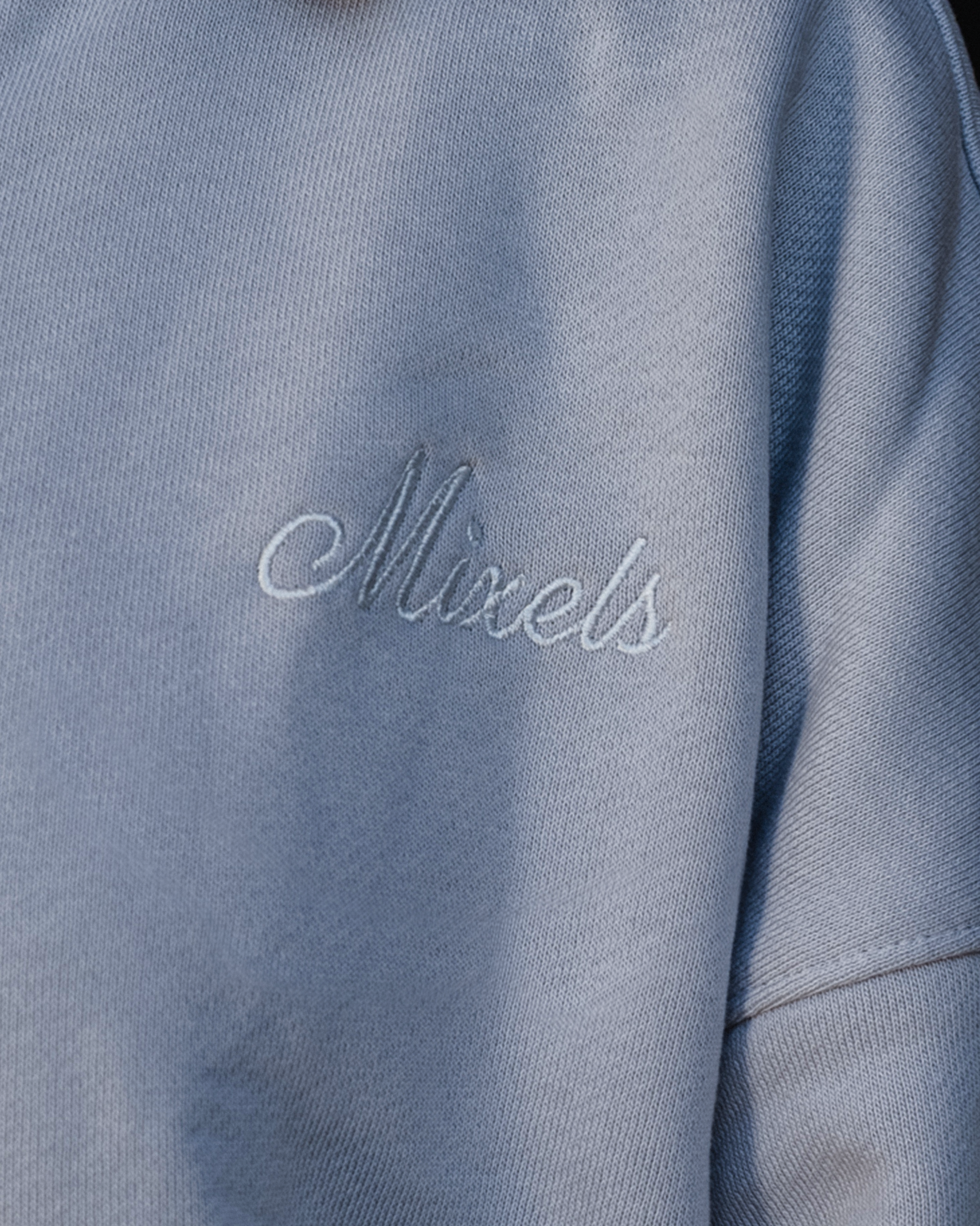 Grey Oversize Polo Sweatshirt