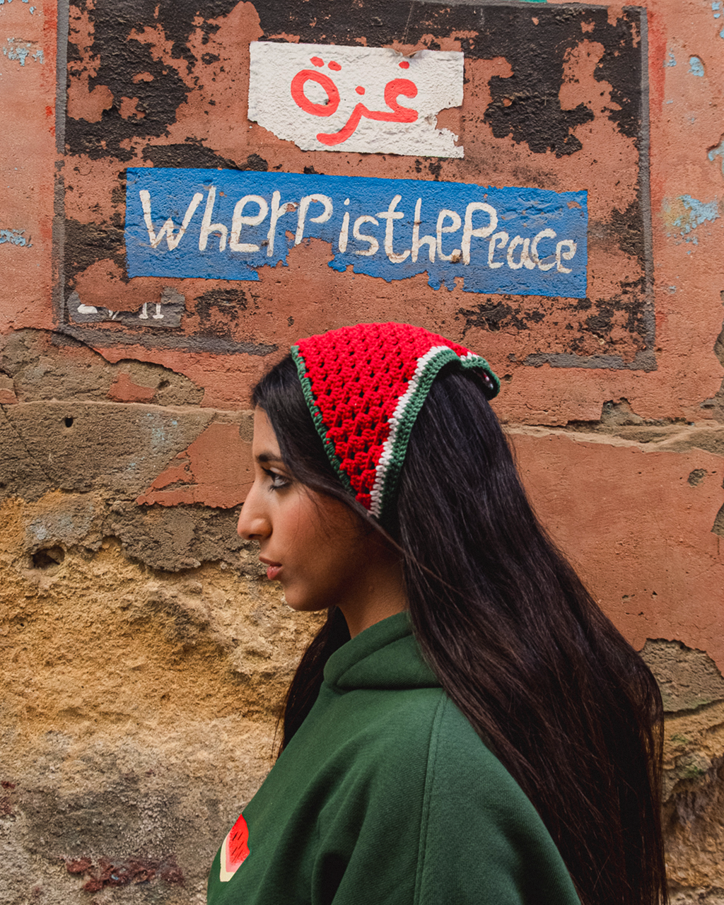 Watermelon Crochet Bandana