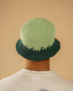 Handmade Crochet Bucket Hat - Green