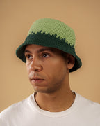 Handmade Crochet Bucket Hat - Green